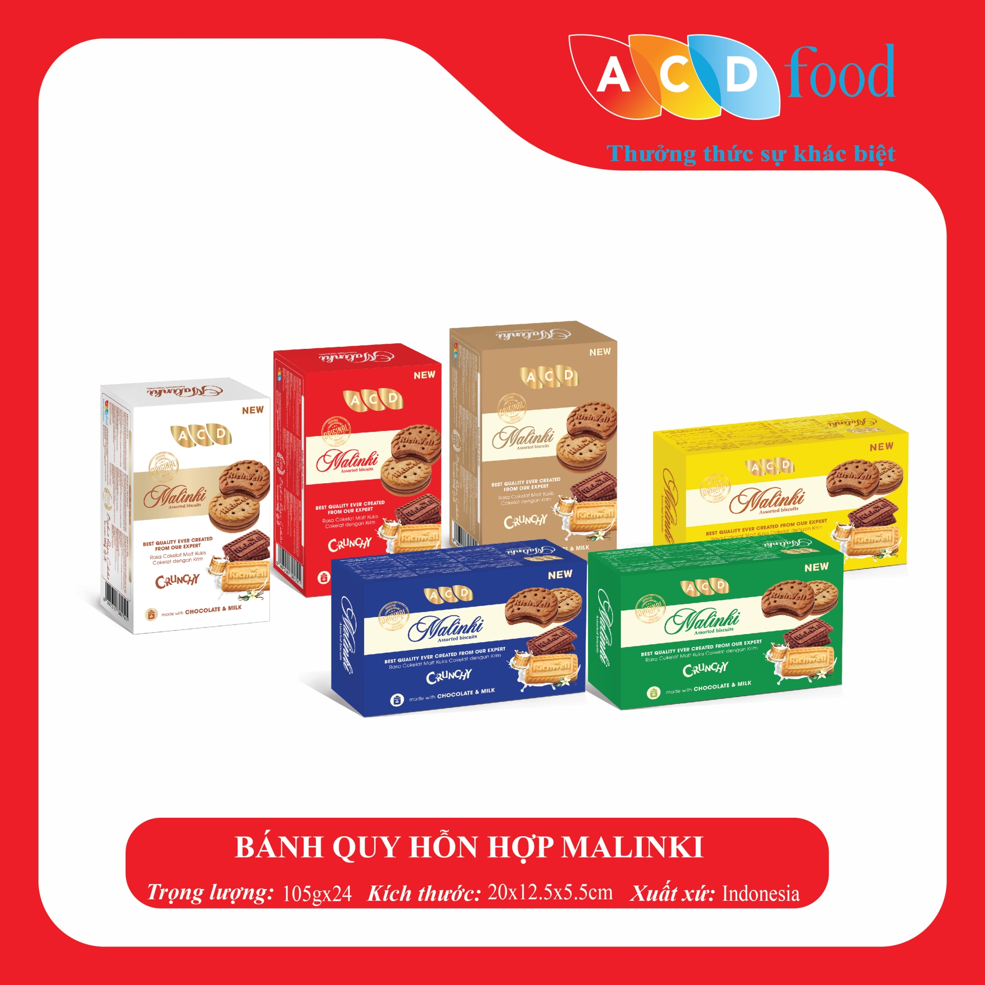 BÁNH QUY HỖN HỢP MALINKI